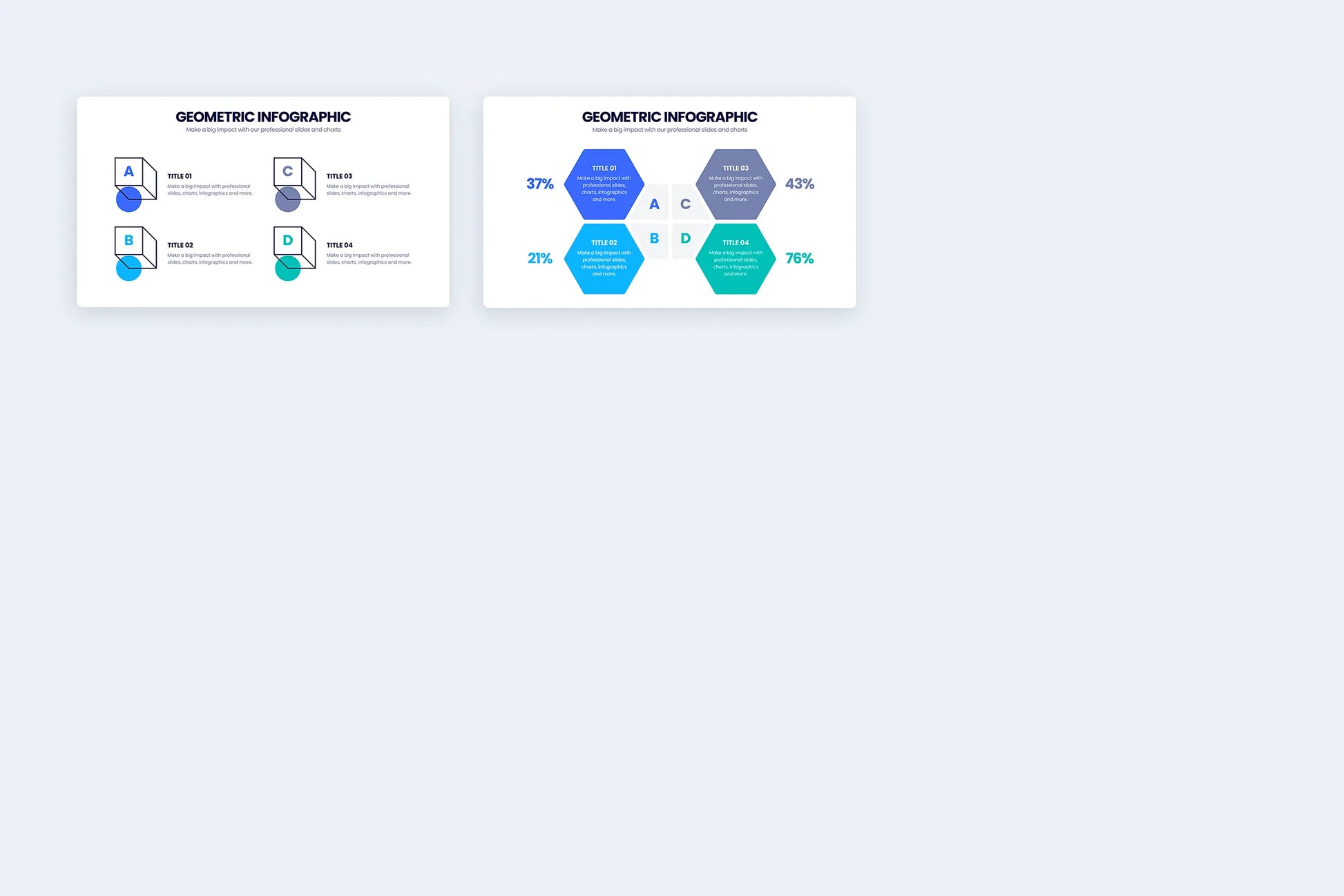 Geometric Infographic templates