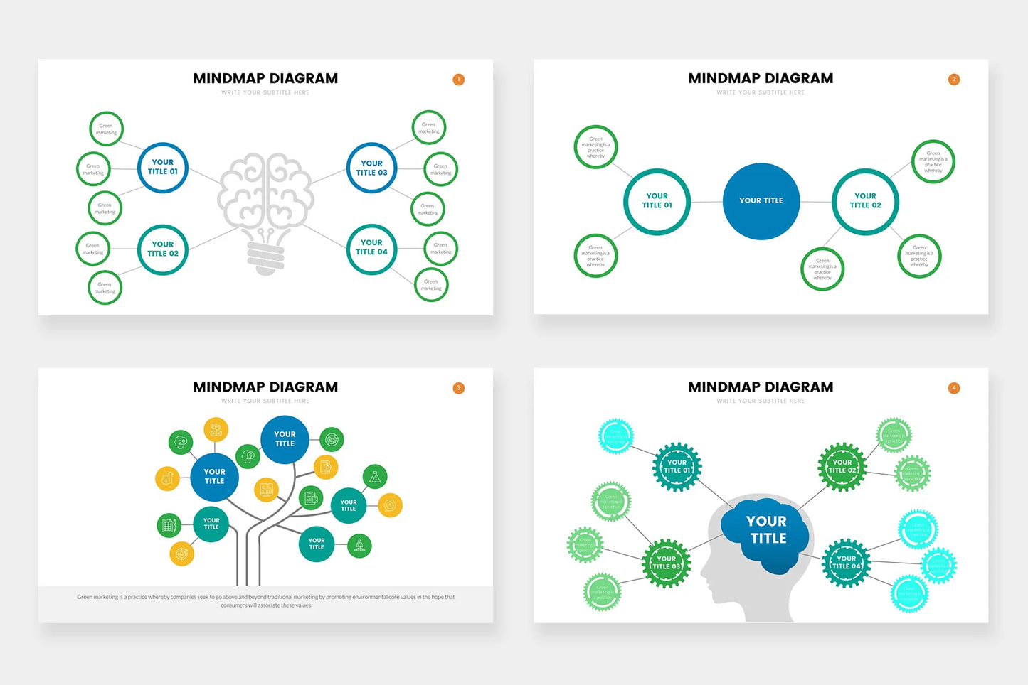 Mind Map Infographic templates