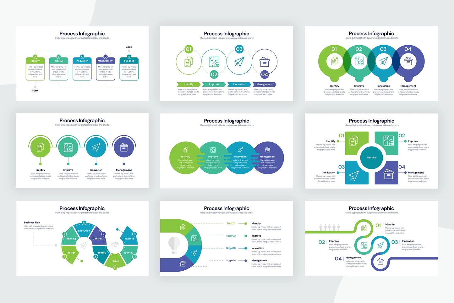 Process Infographic templates