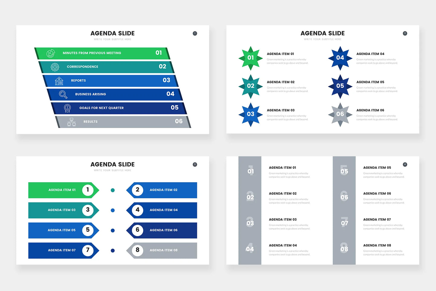 agenda Infographic Templates PowerPoint slides