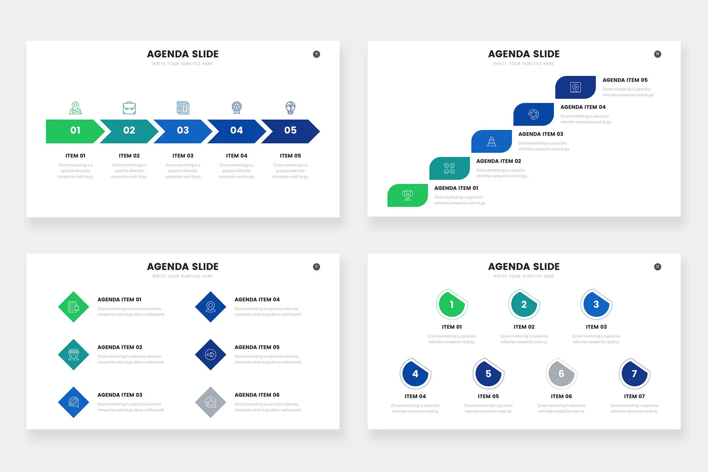 agenda Infographics template