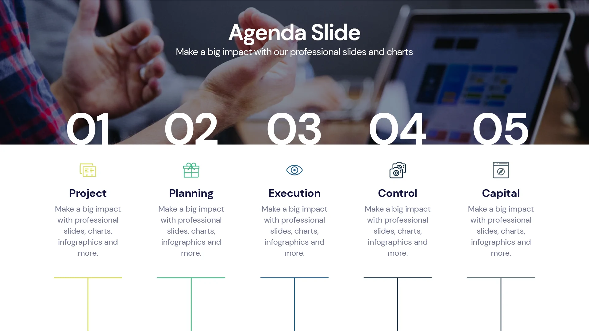 agenda  Infographics PowerPoint templates