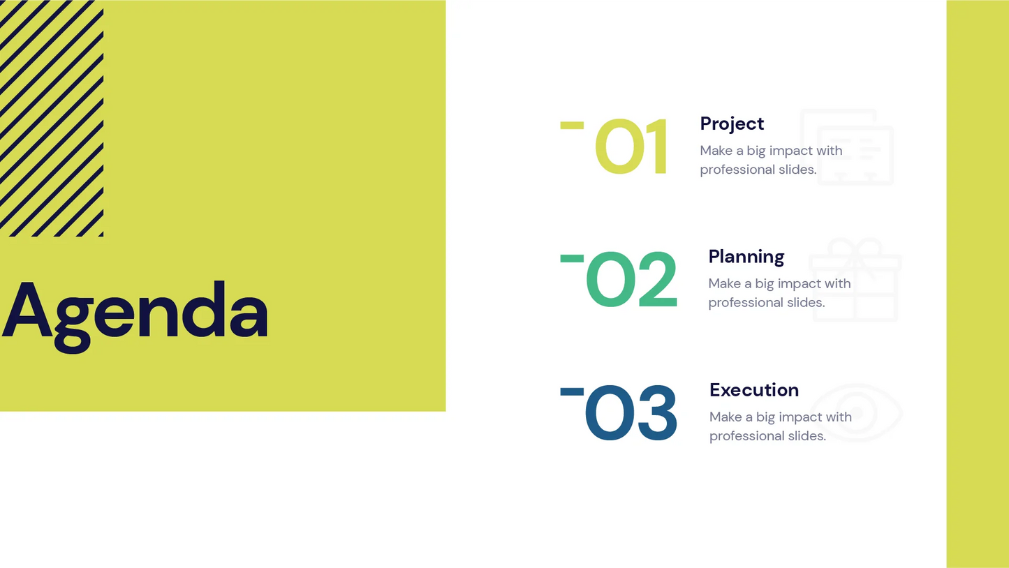 agenda Infographics PowerPoint templates