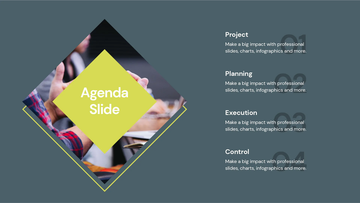 agenda Infographics PowerPoint templates