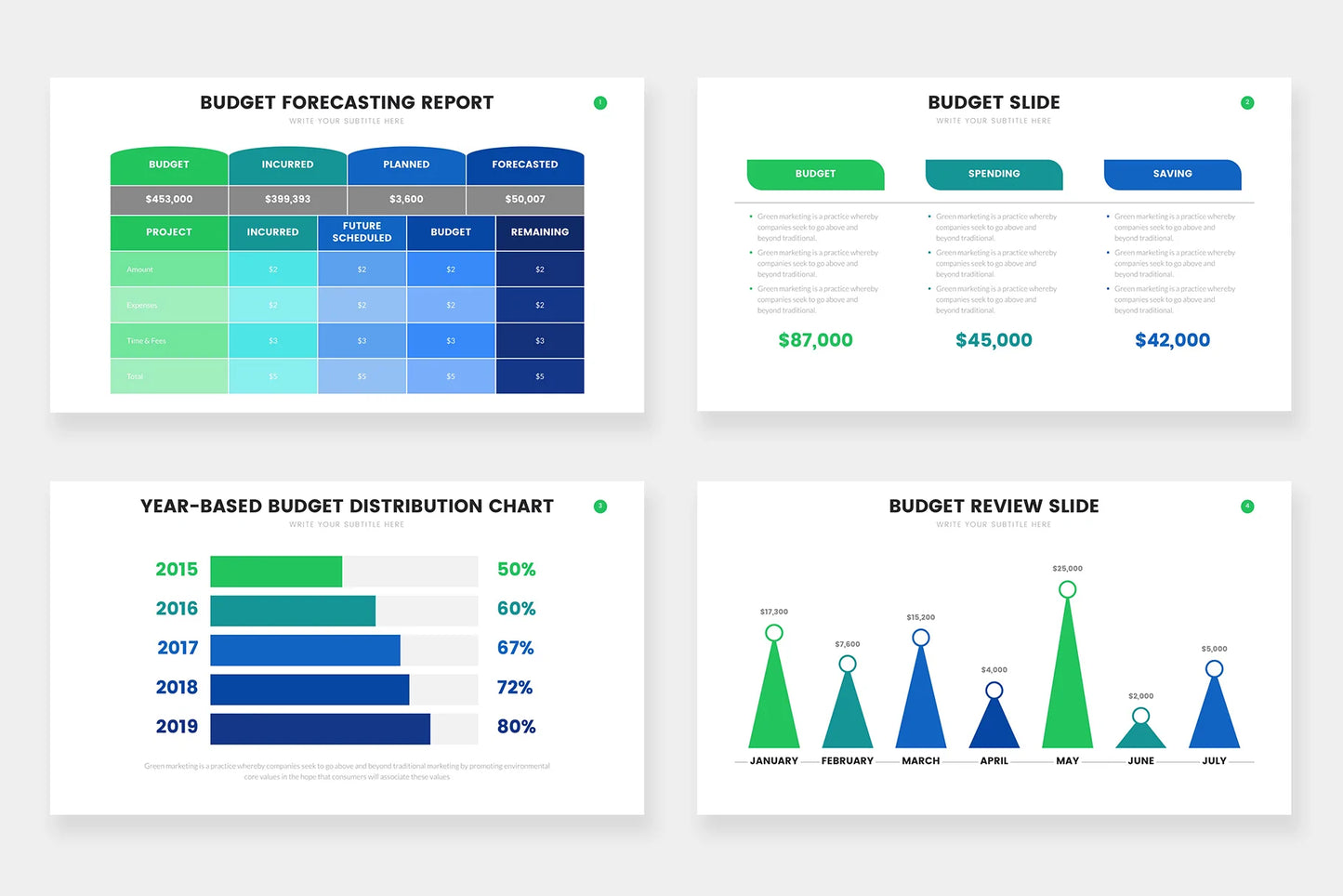 Budget Infographic Templates PowerPoint slides