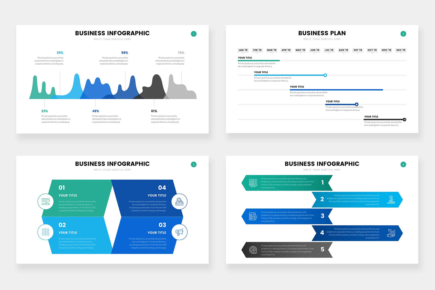 Business Infographic Templates PowerPoint slides