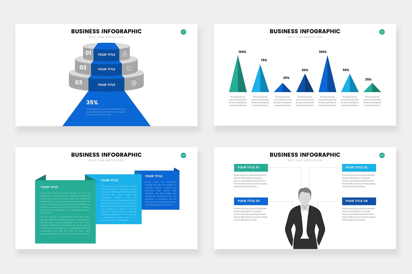 Business Infographic Templates PowerPoint slides