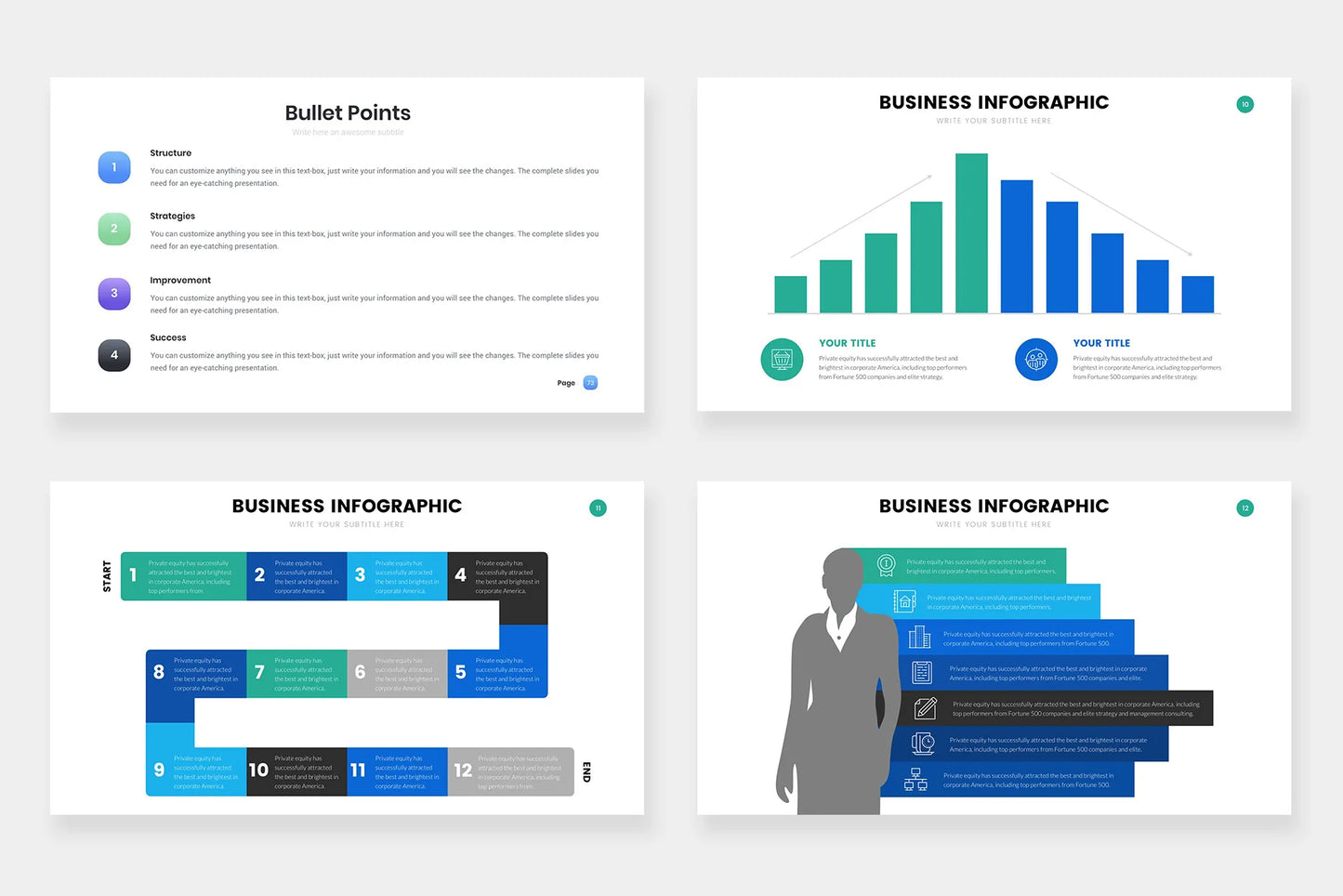 Business Infographic Templates PowerPoint slides