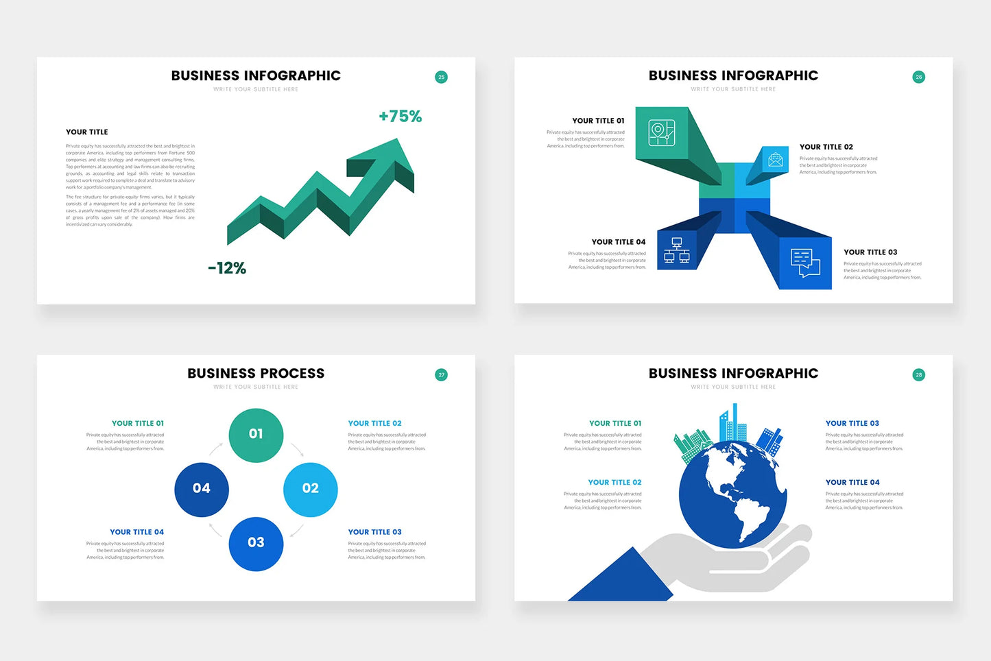Business Infographic Templates PowerPoint slides