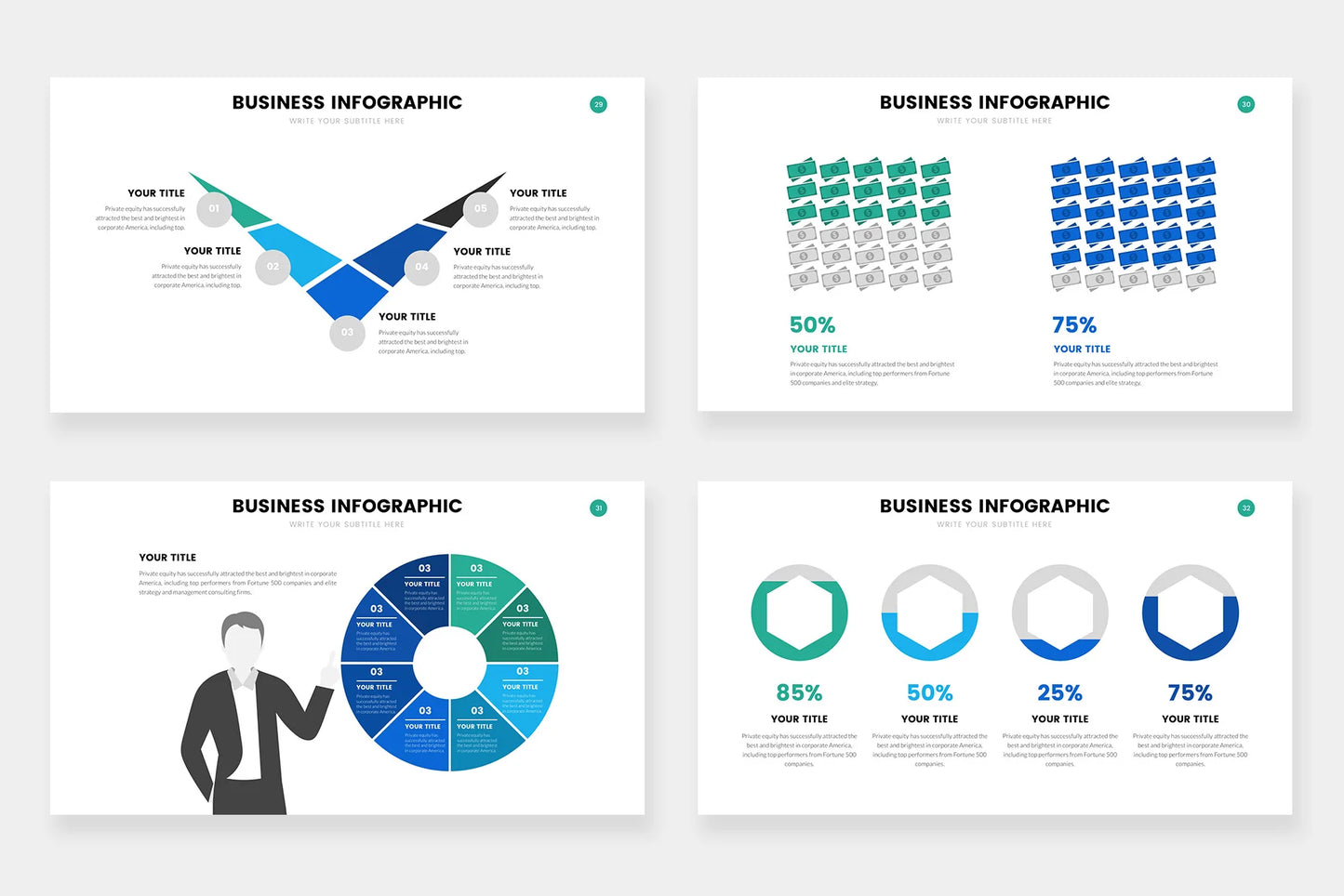 Business Infographic Templates PowerPoint slides