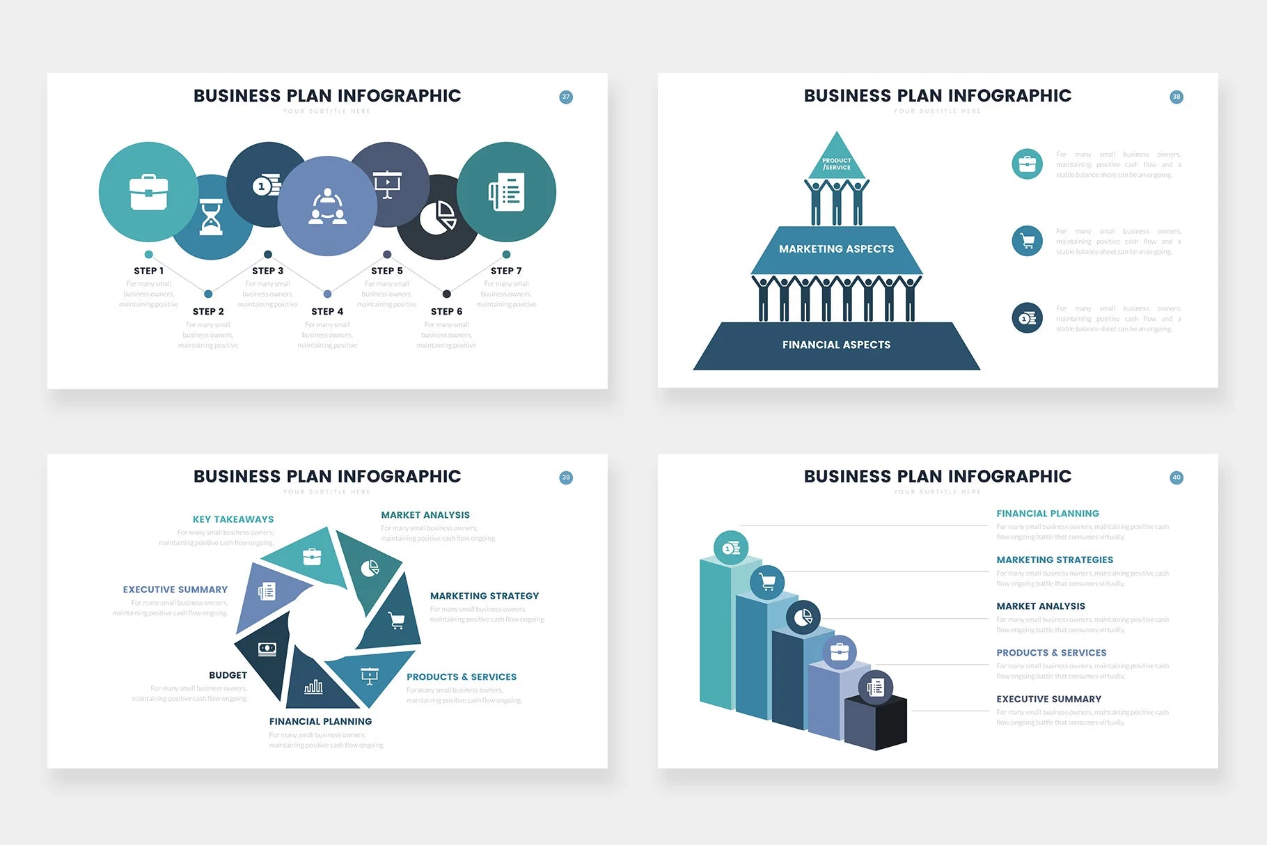 Business Plan Infographics template