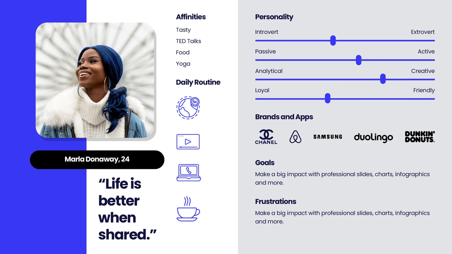 Buyer Persona Infographics PowerPoint templates