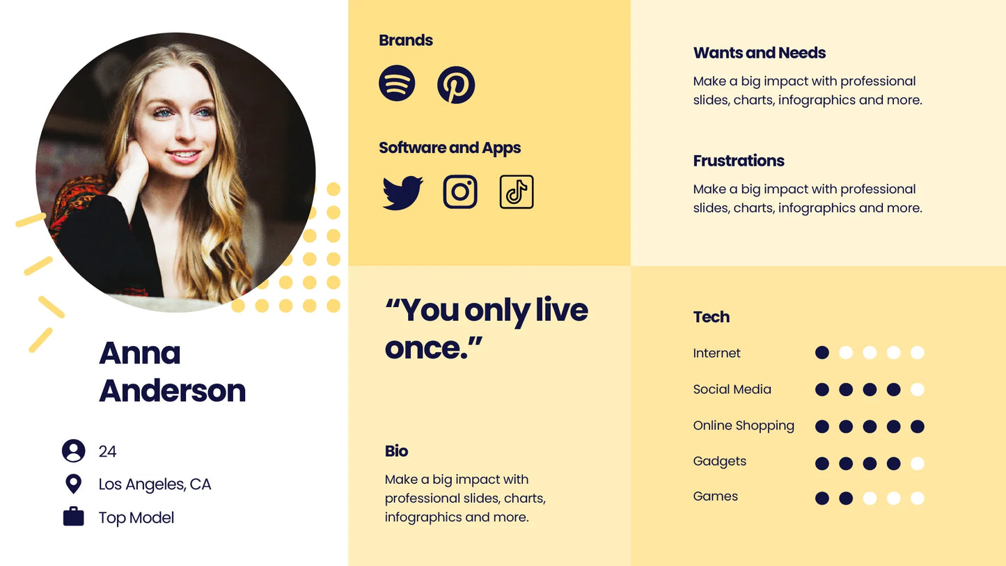 Buyer Persona Infographic templates