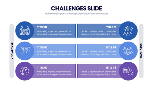 Challenges Infographic Templates PowerPoint slides