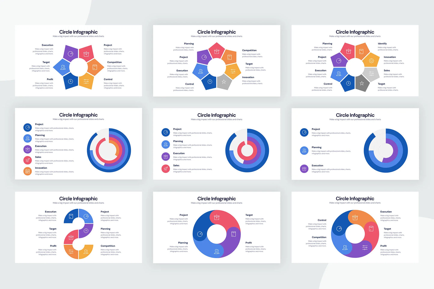 Circle Infographics for CANVA