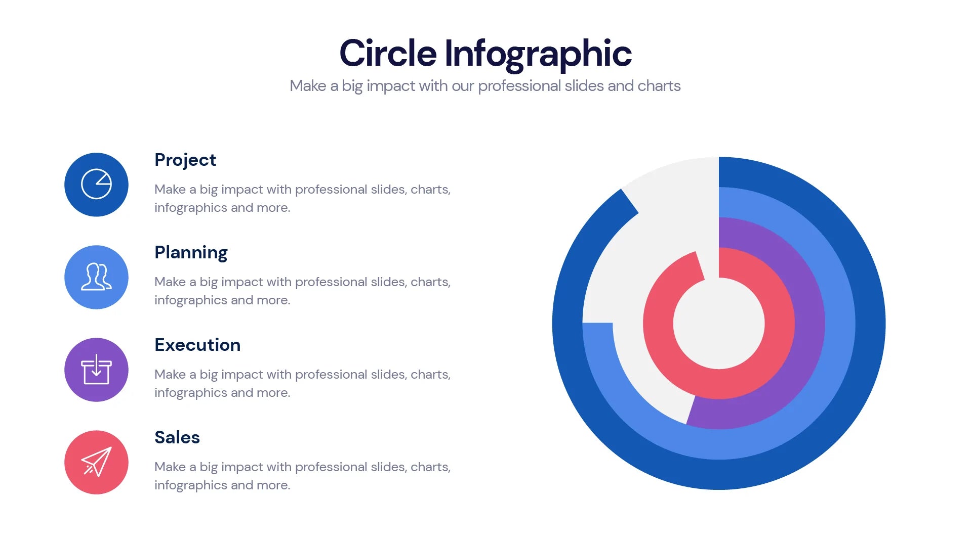 Circle Infographic templates