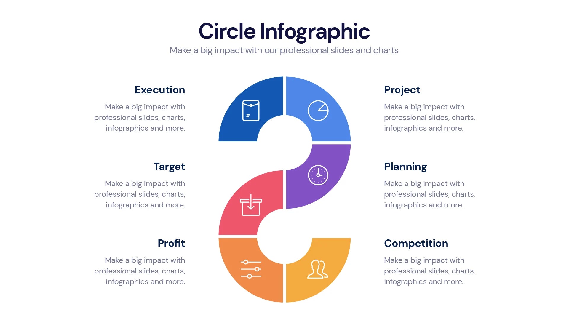 Circle Infographic templates