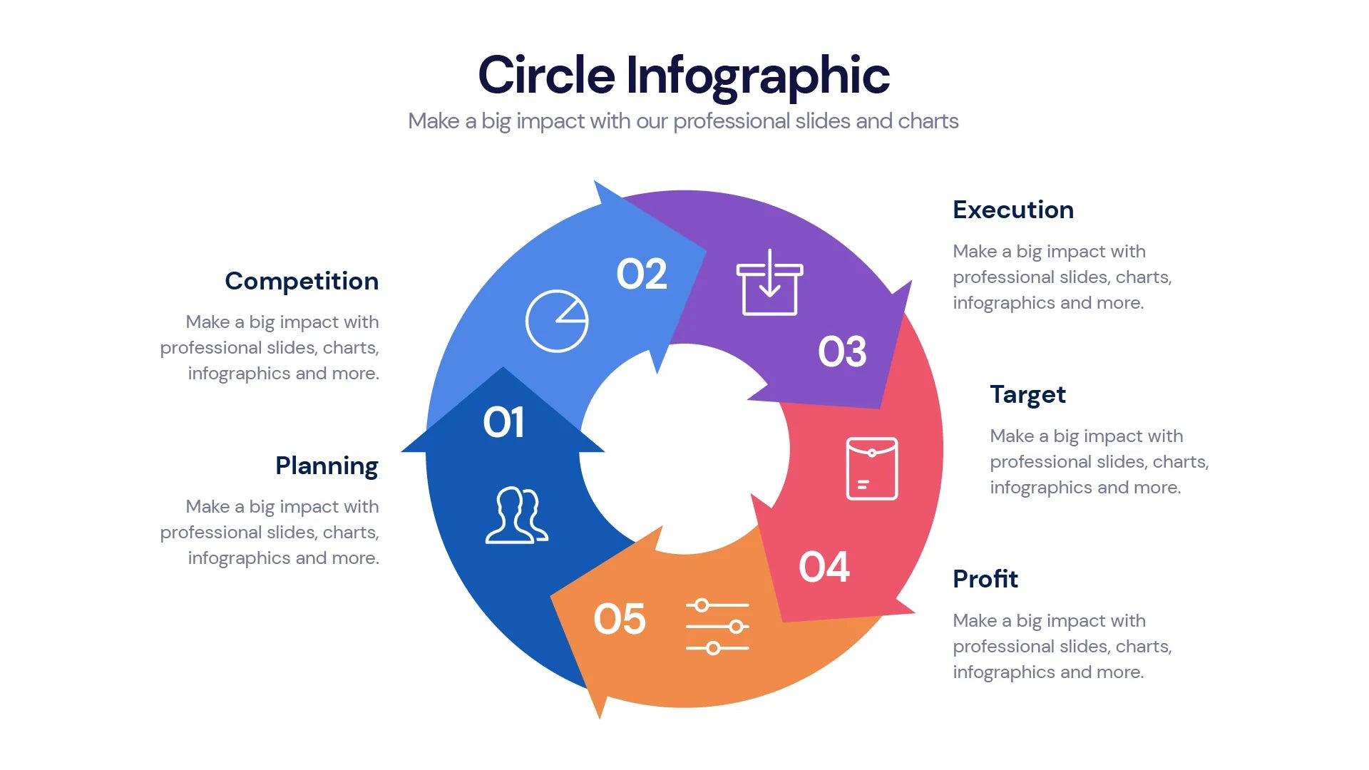 Circle Infographic templates