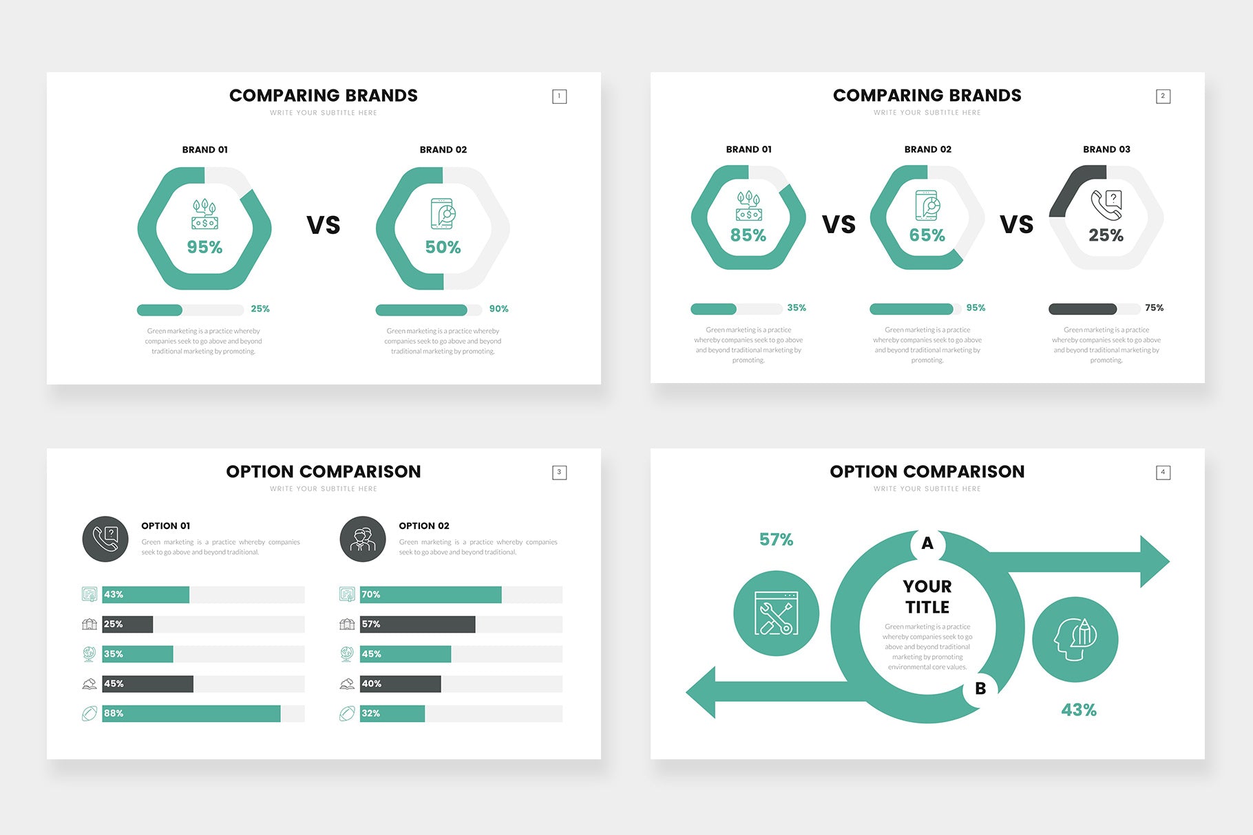 Comparison Infographics Templates - PowerPoint, Slides