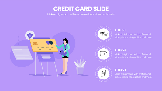 Credit Card Infographic Slides Infographics templates