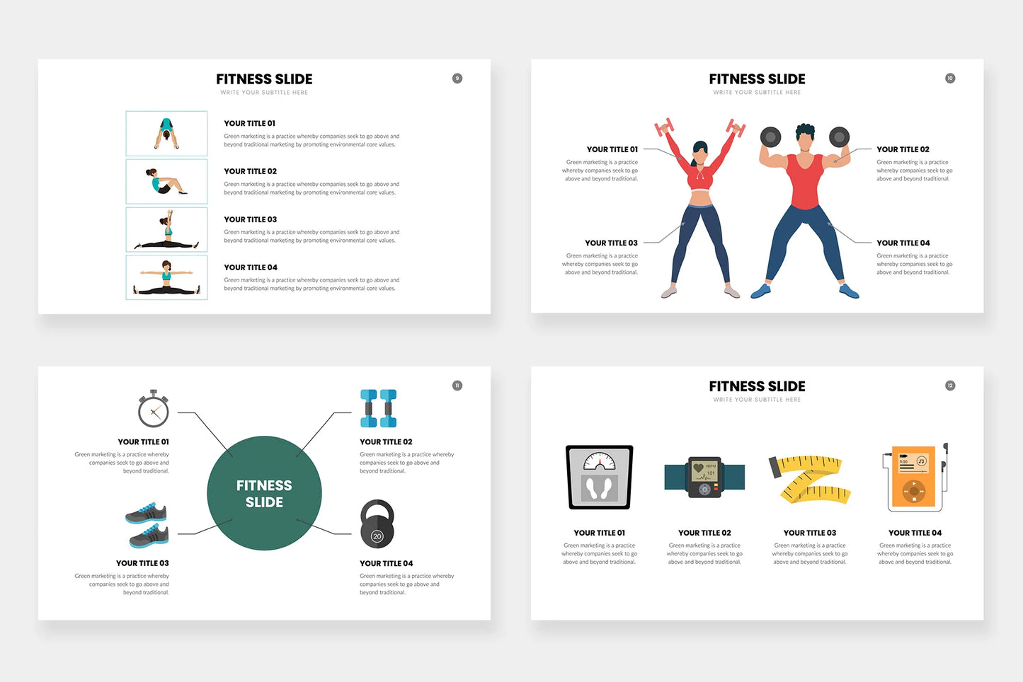 Fitness Infographic templates