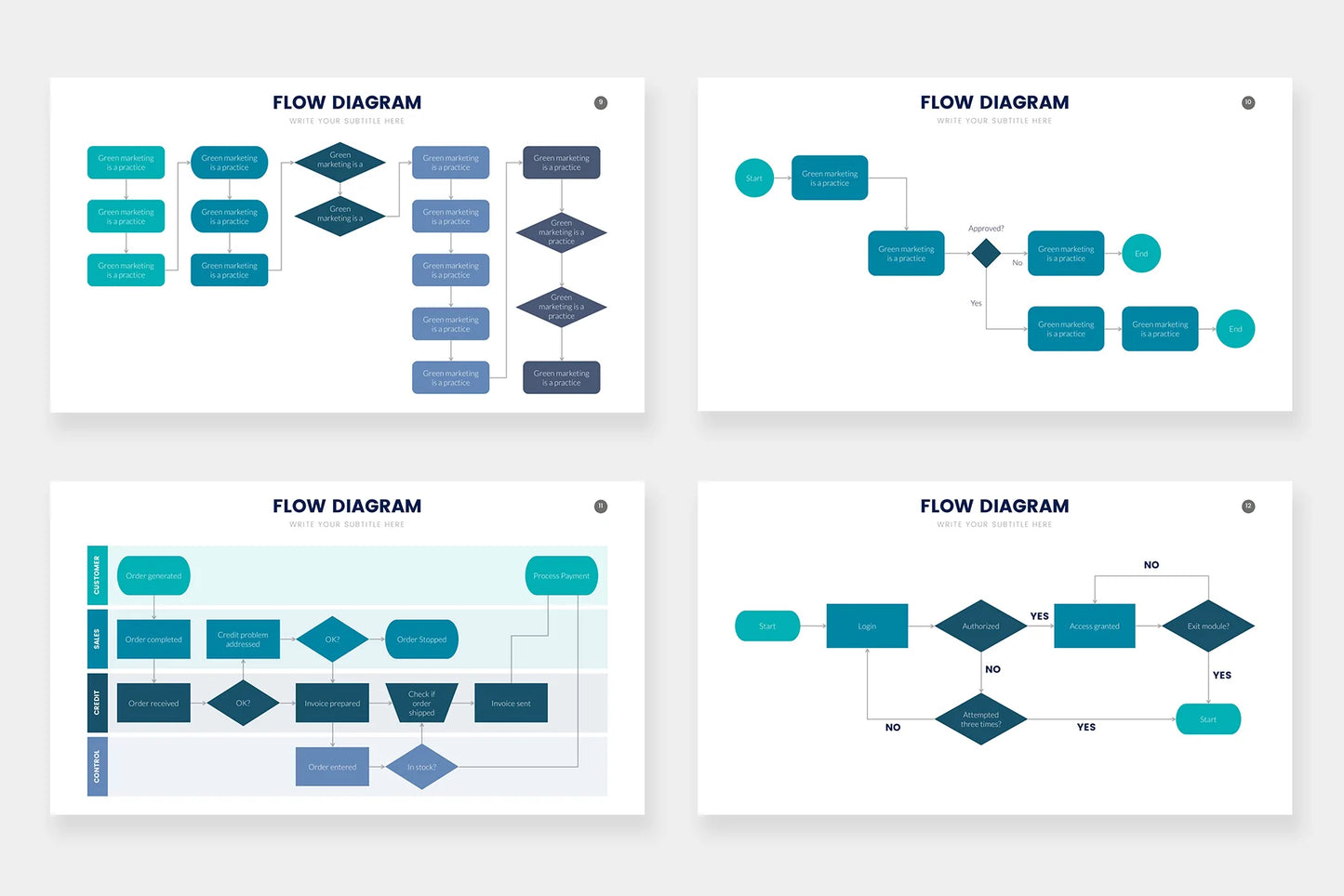 Flow Infographic templates