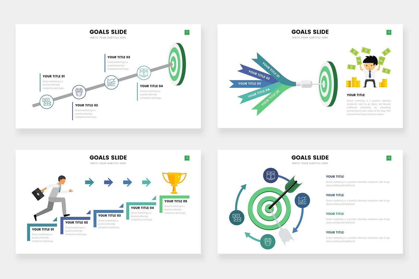 Goals Infographic templates