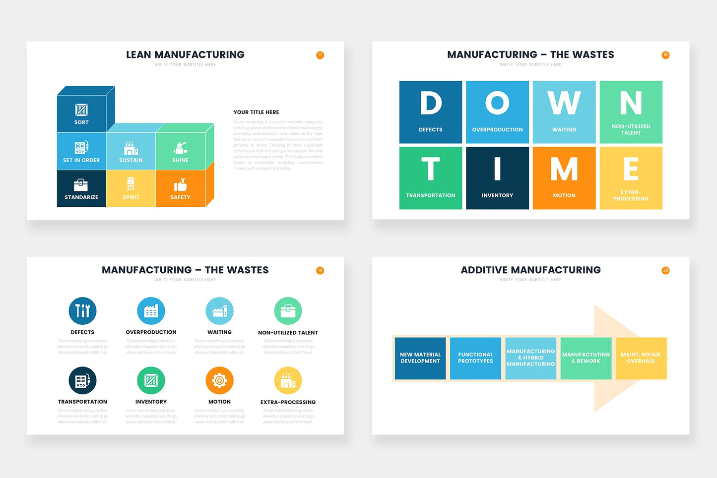 Manufacturing Infographic templates