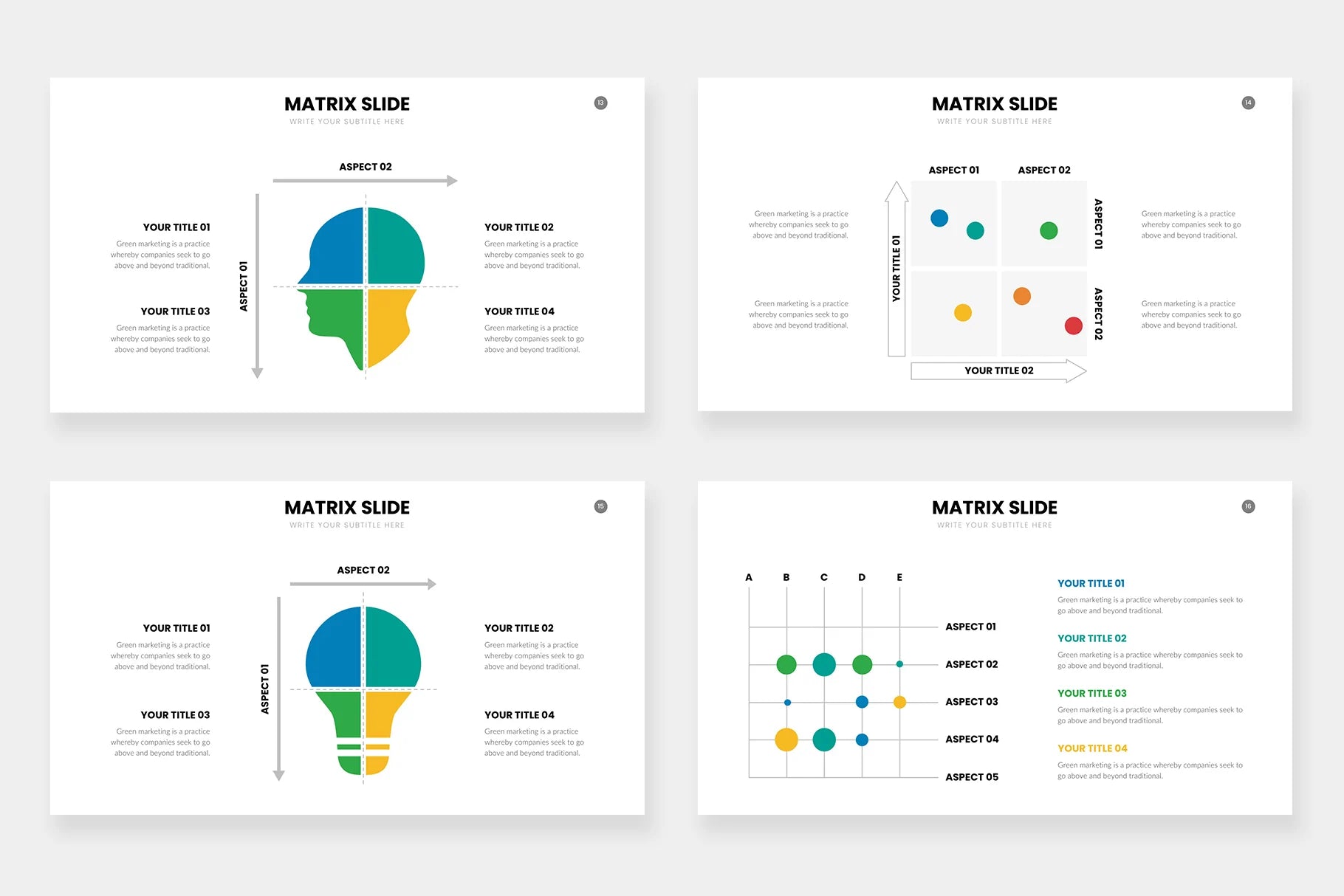 Matrix Infographic Templates PowerPoint slides