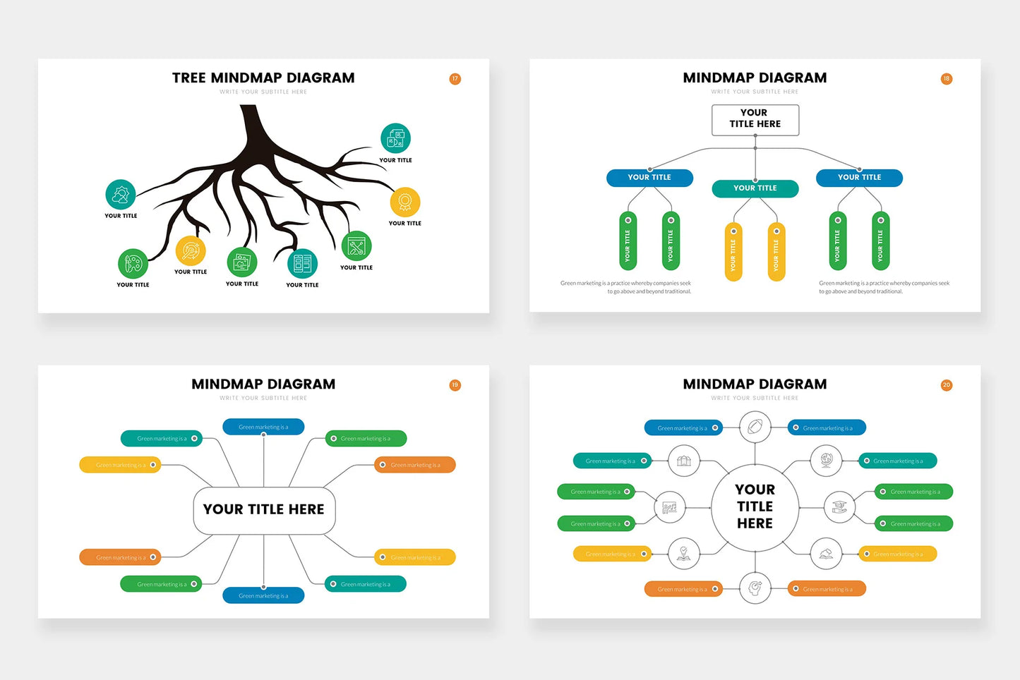 Mind Map Infographic templates
