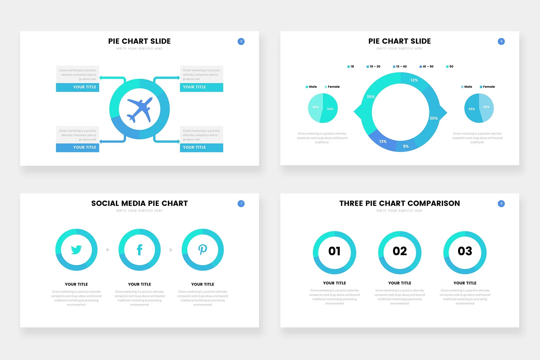 Pie Chart  Infographic templates
