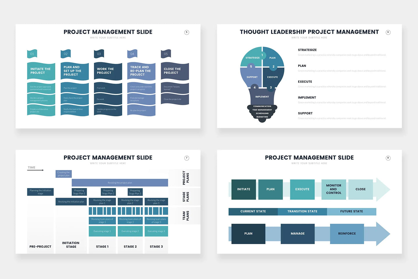 Project Management Infographic templates