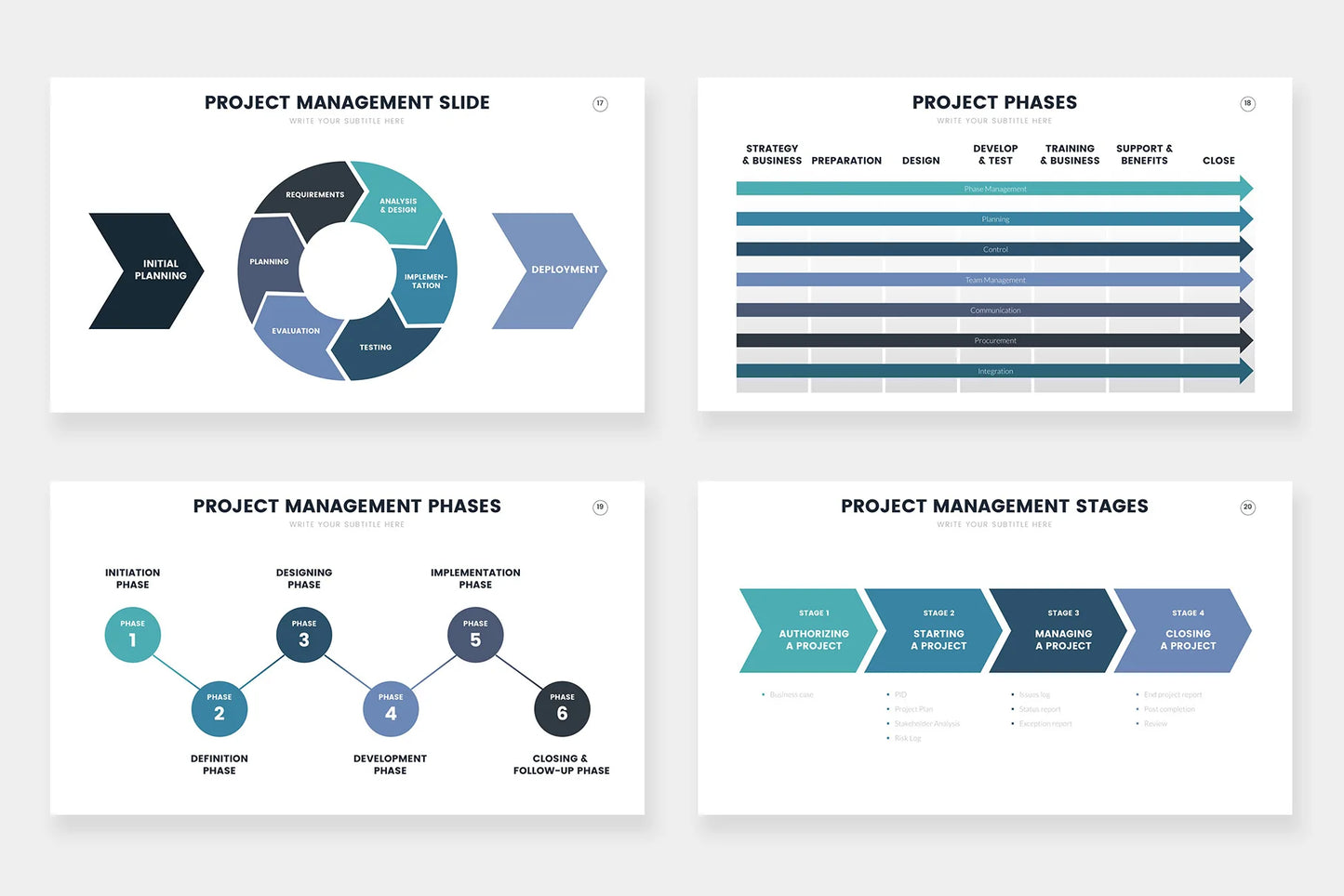 Project Management Infographic templates