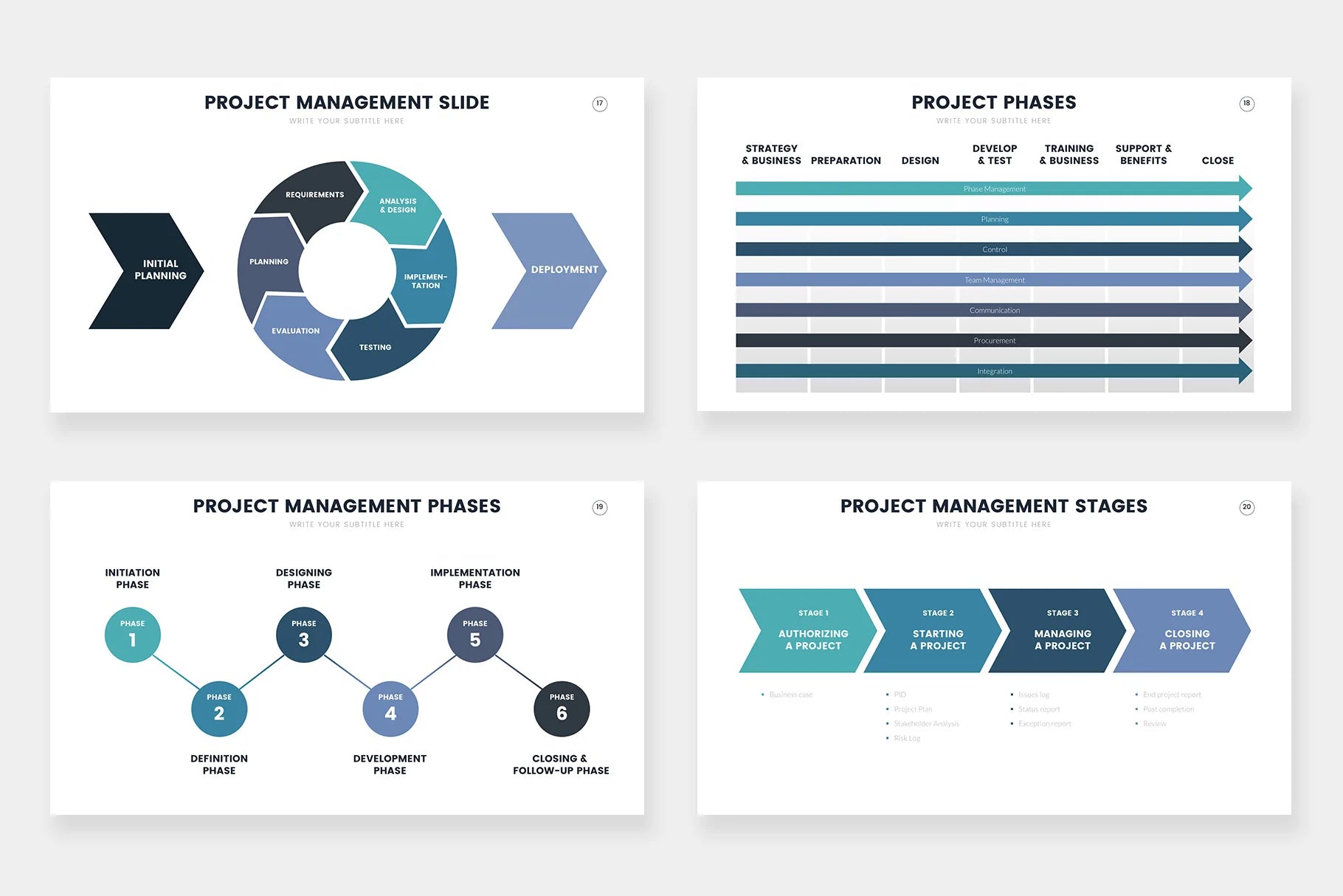 Project Management Infographic templates
