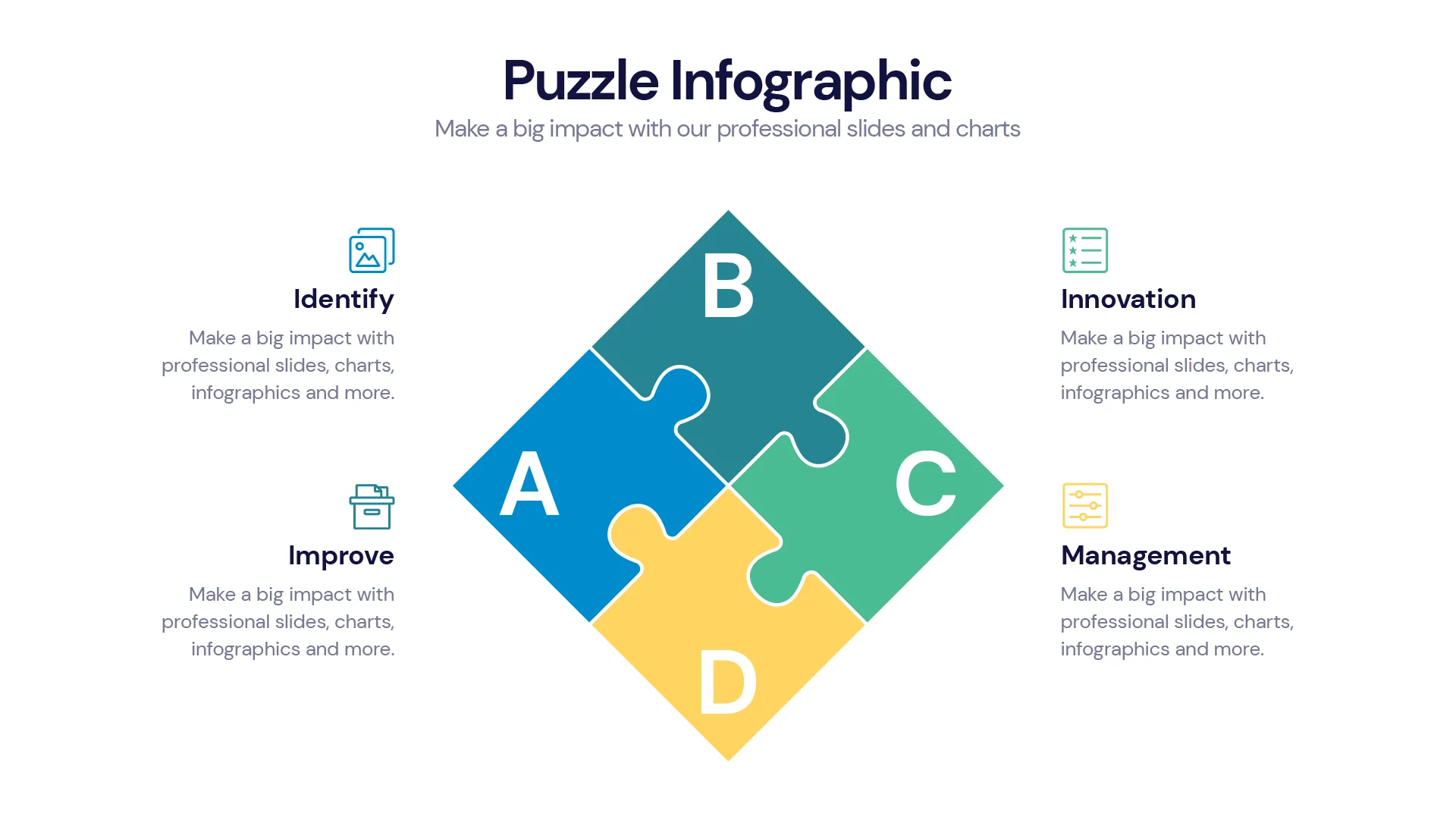 Puzzle Infographic templates