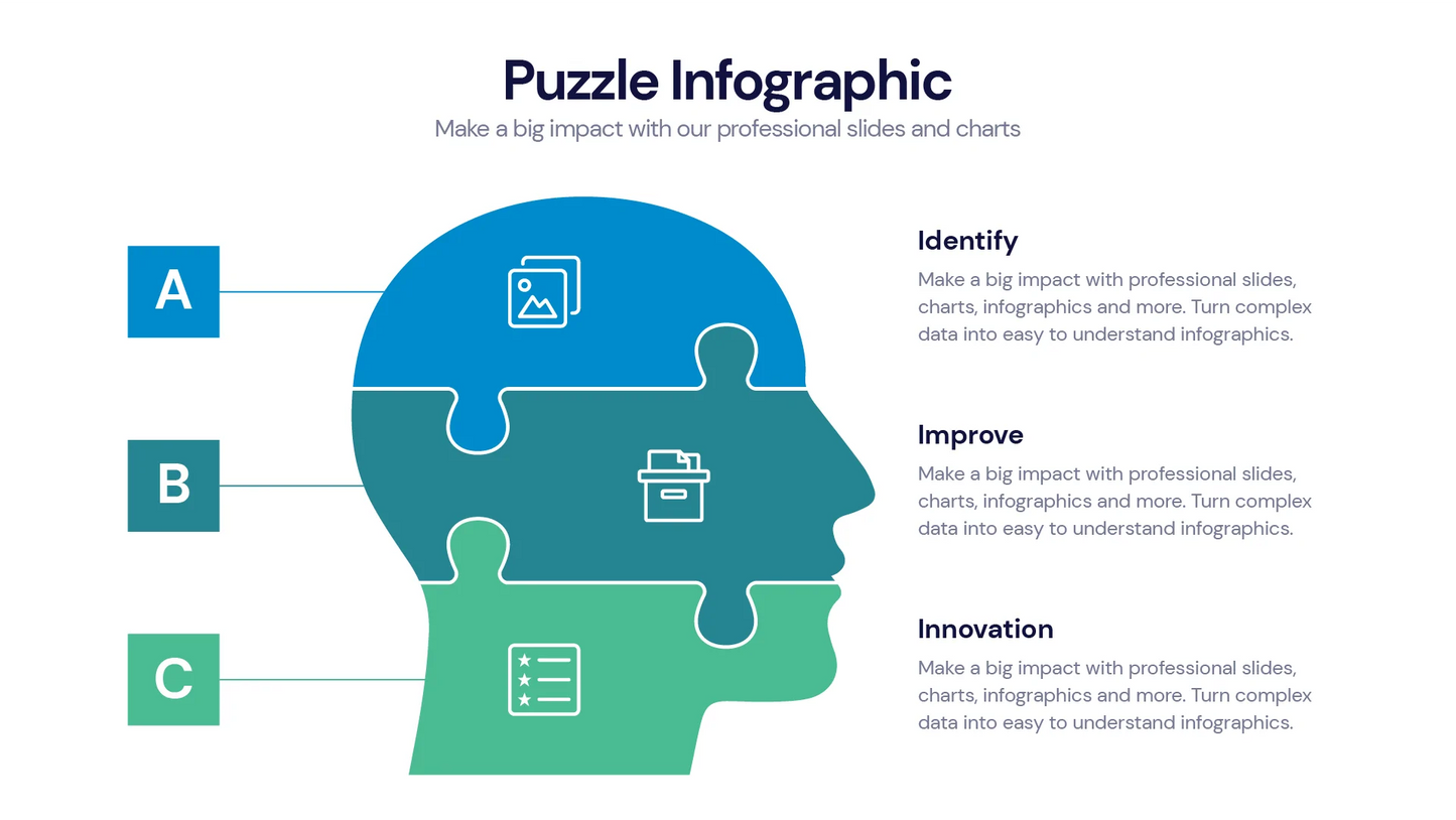 Puzzle Infographic templates