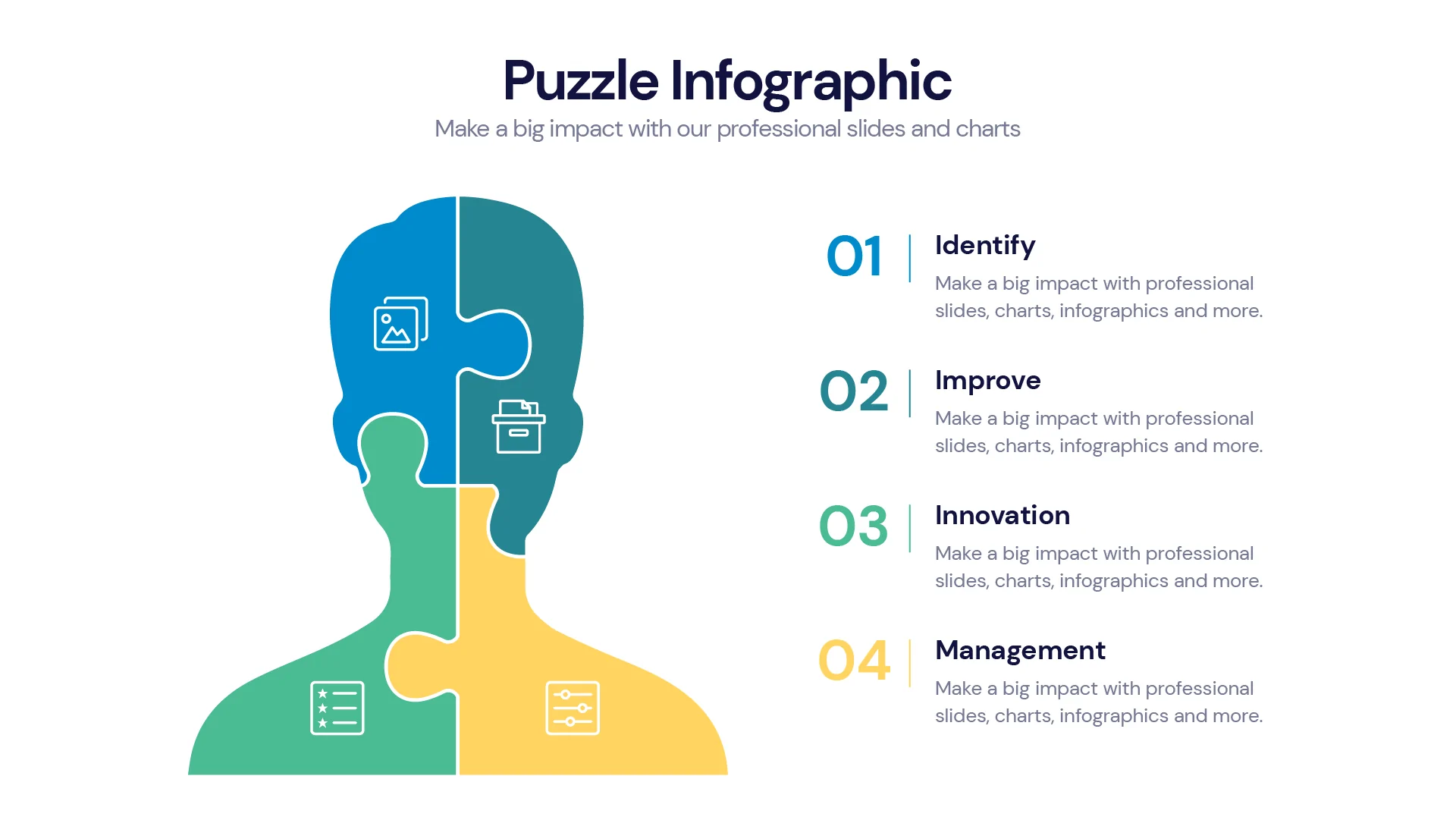Puzzle Infographic templates