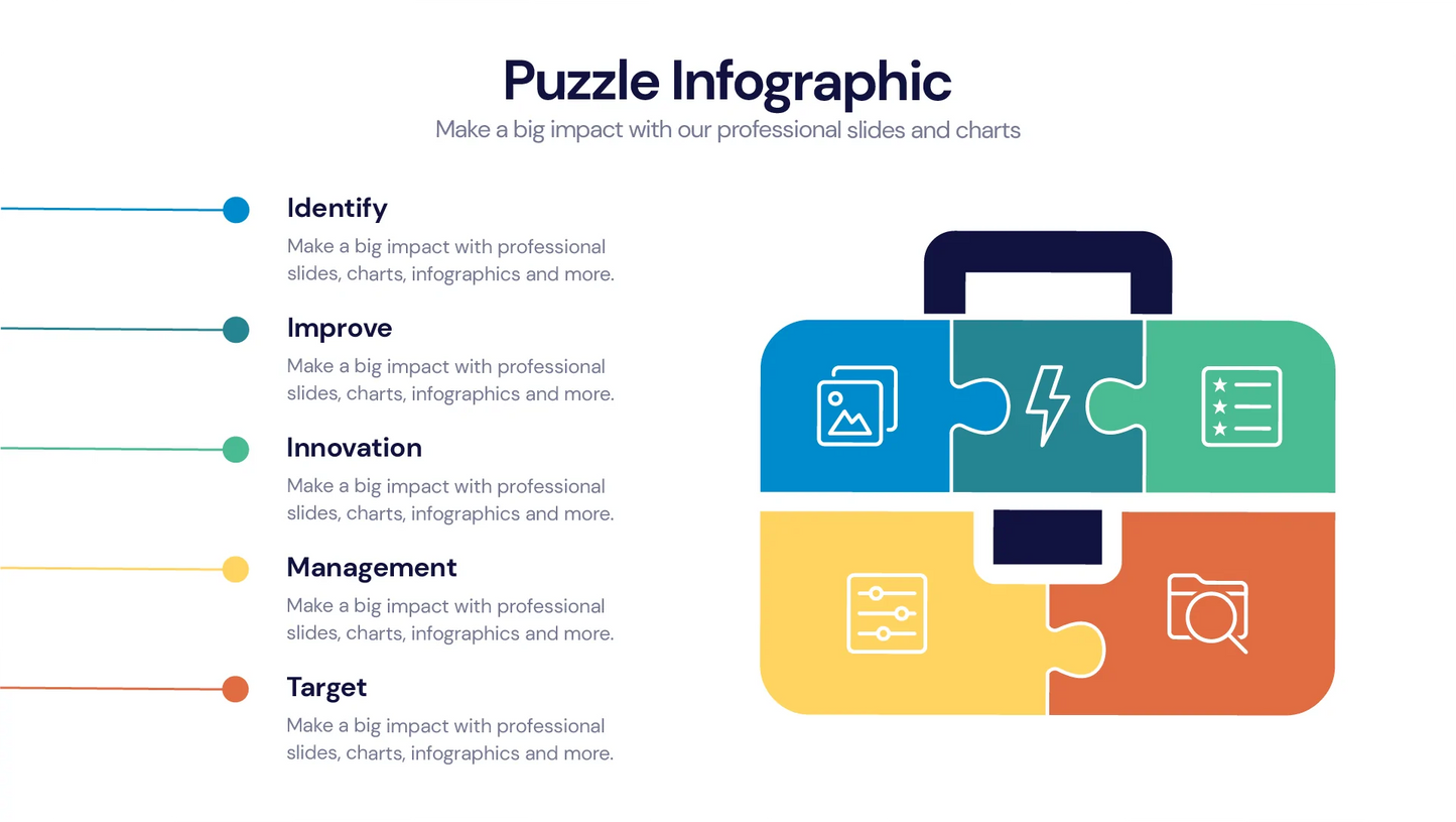 Puzzle Infographic templates