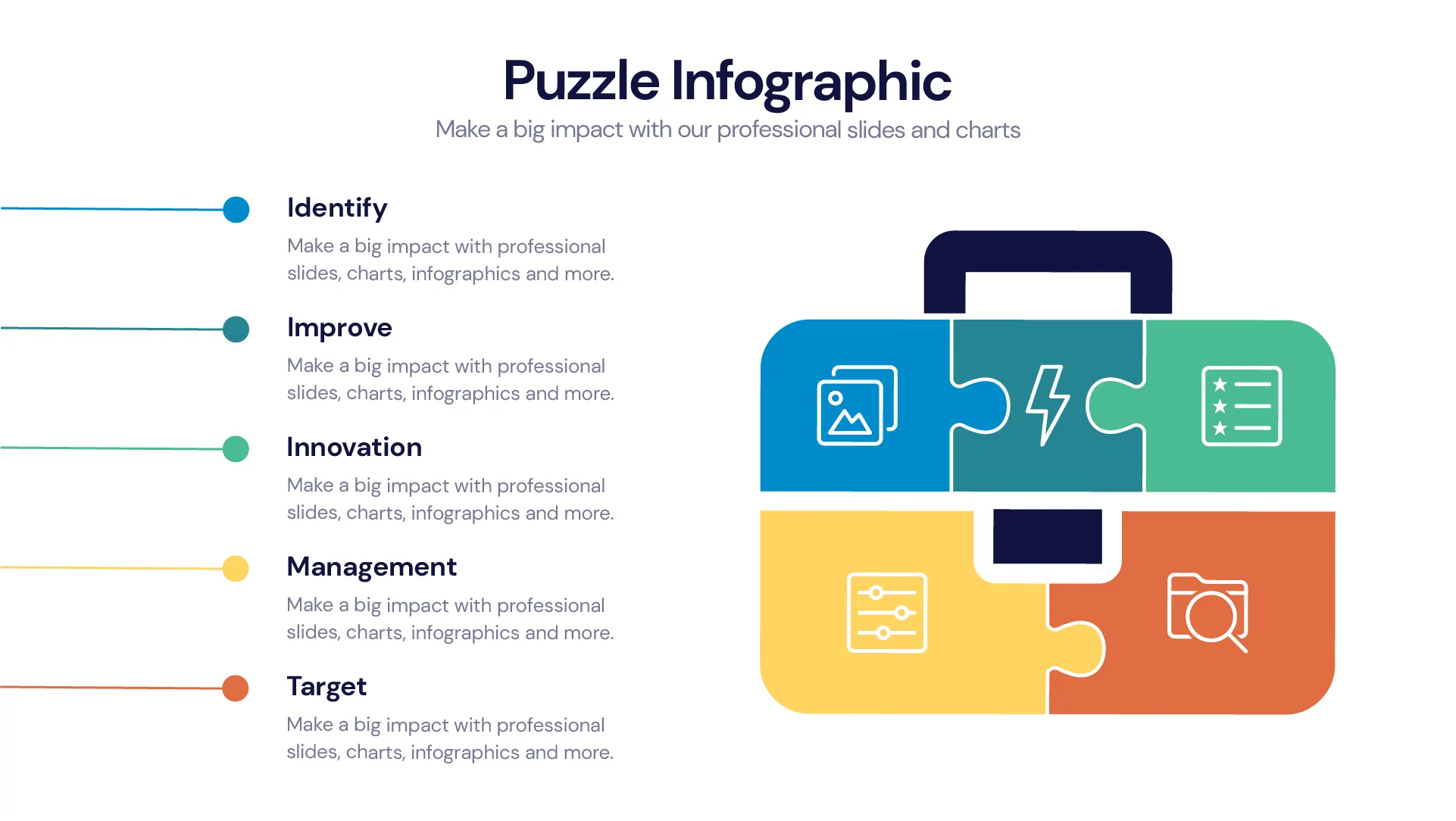 Puzzle Infographic templates