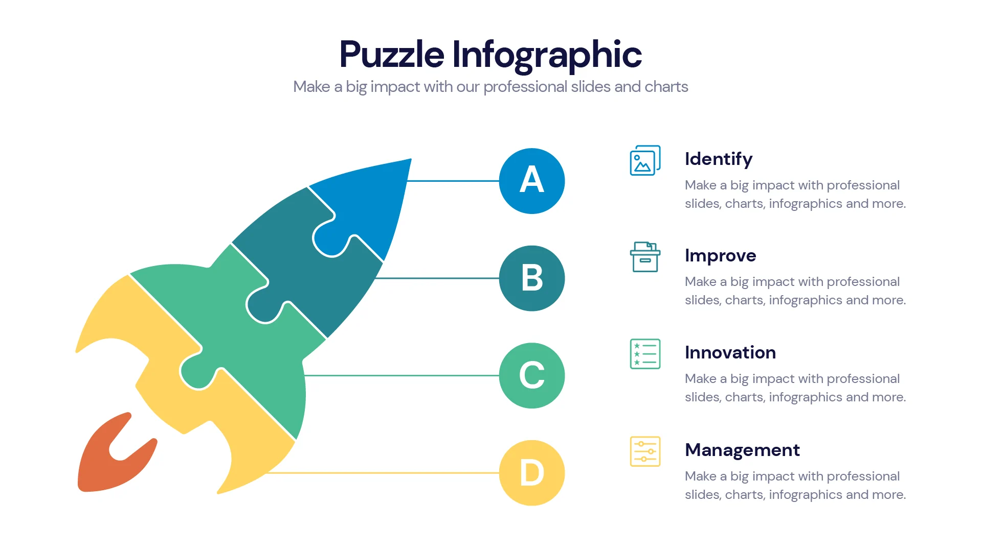 Puzzle Infographic templates
