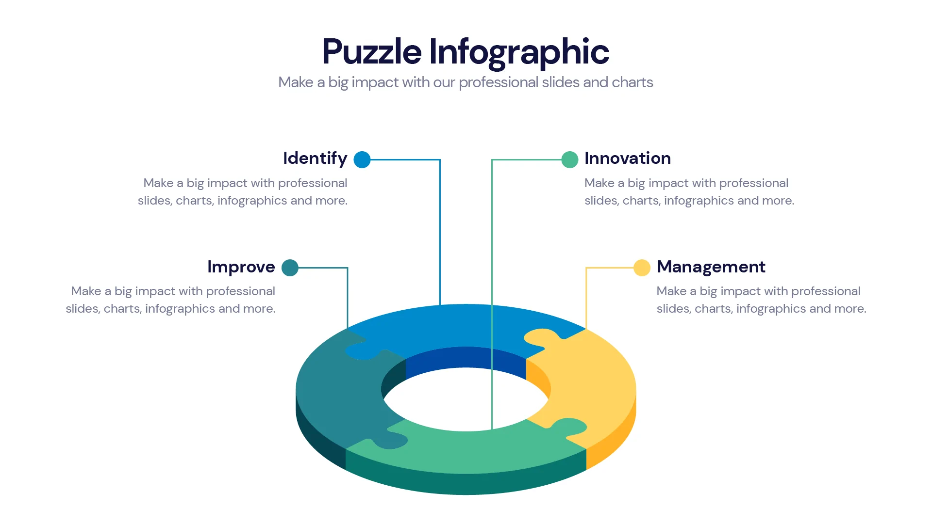 Puzzle Infographic templates