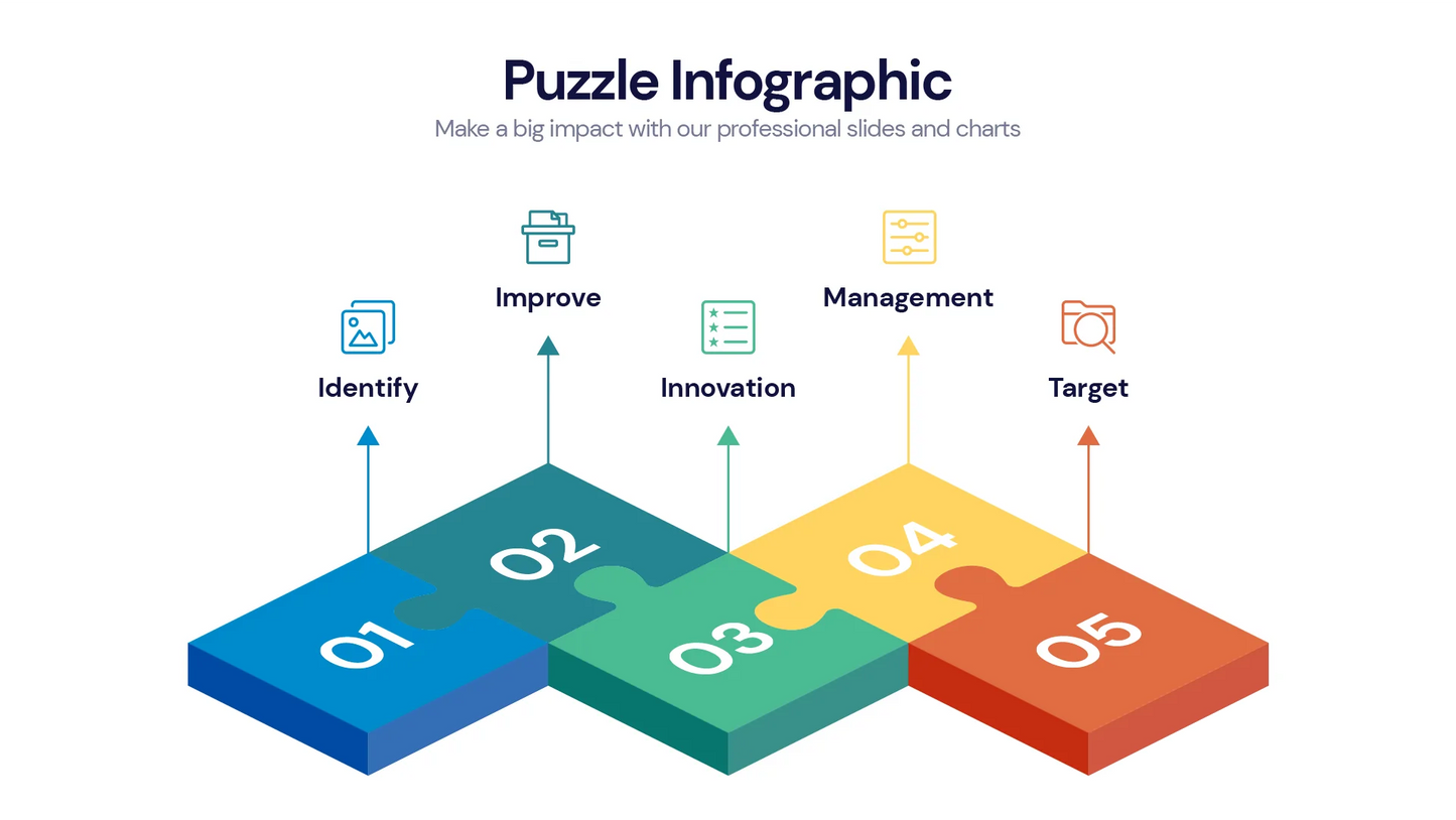 Puzzle Infographic templates