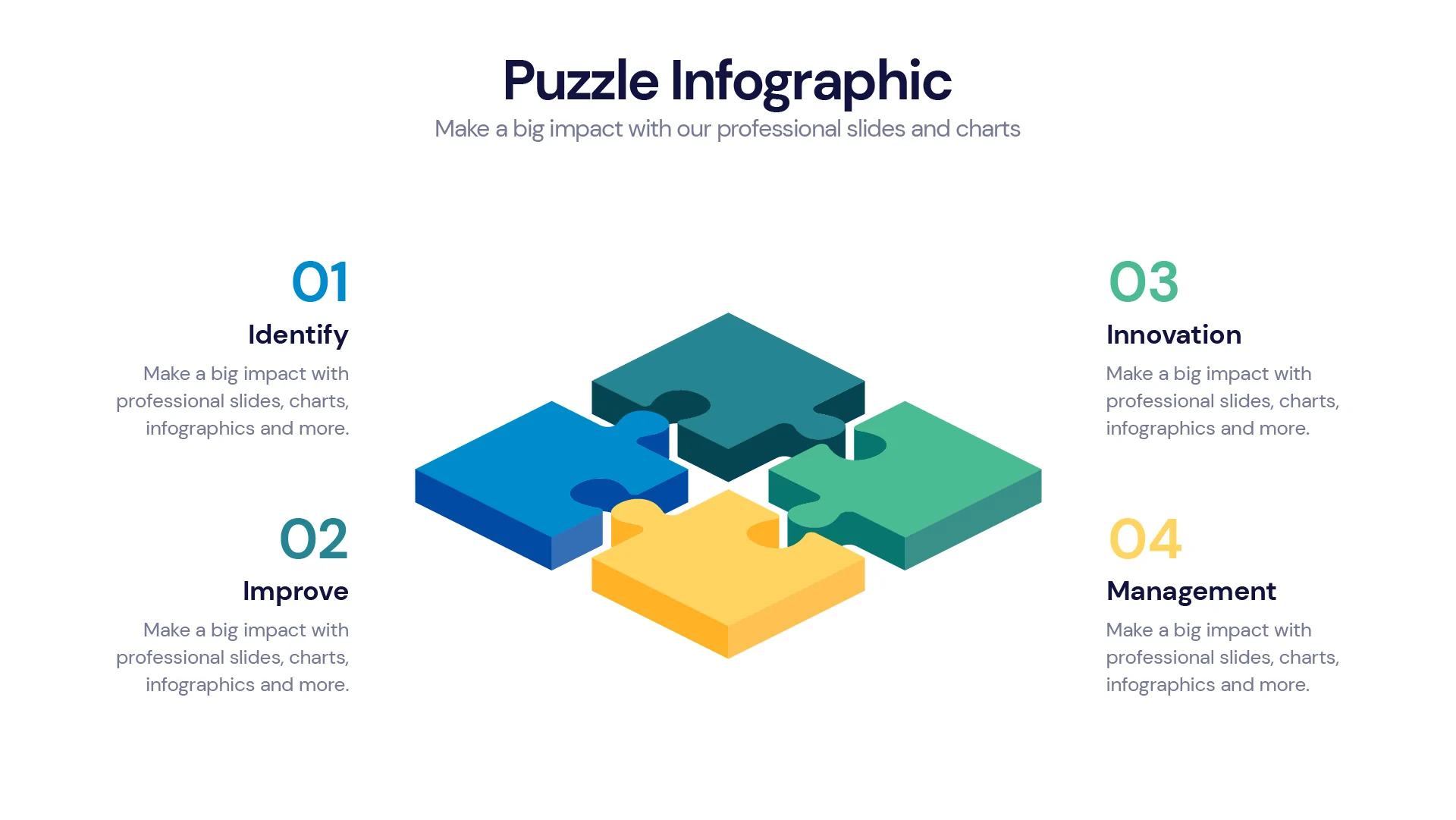 Puzzle Infographic templates