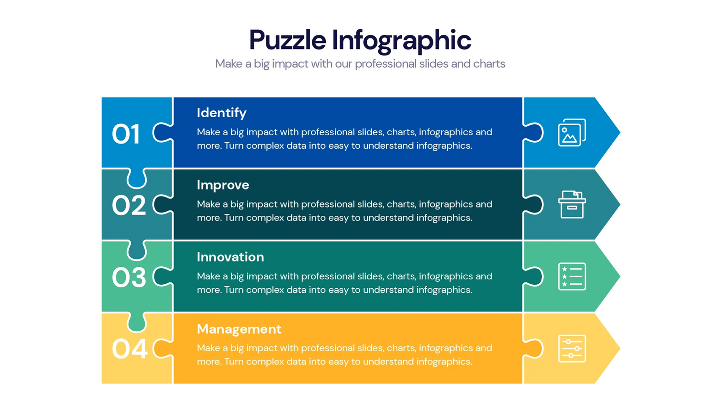 Puzzle Infographic templates