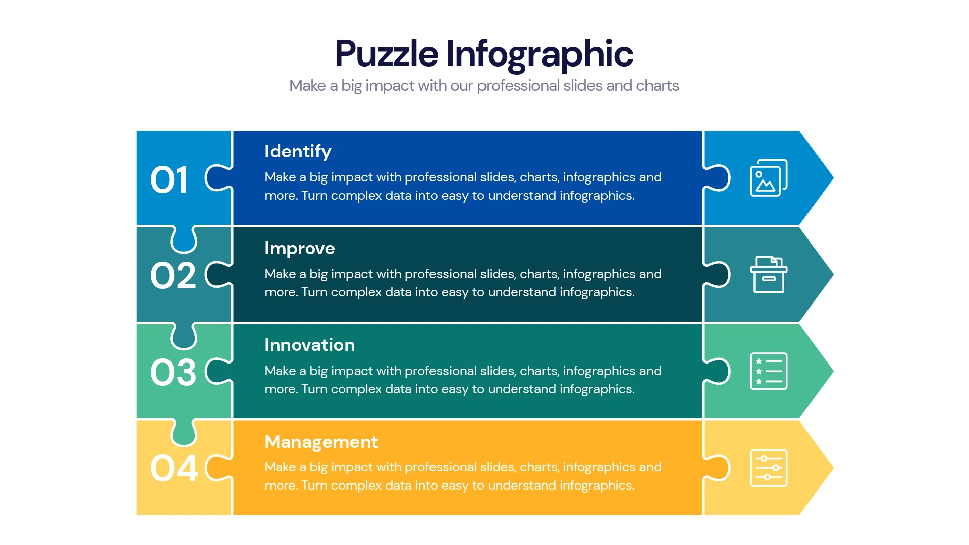 Puzzle Infographic templates