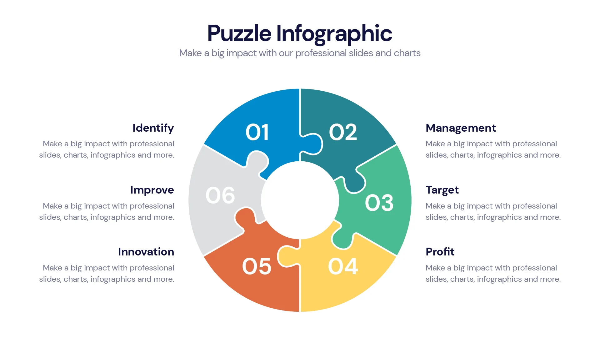 Puzzle Infographic templates