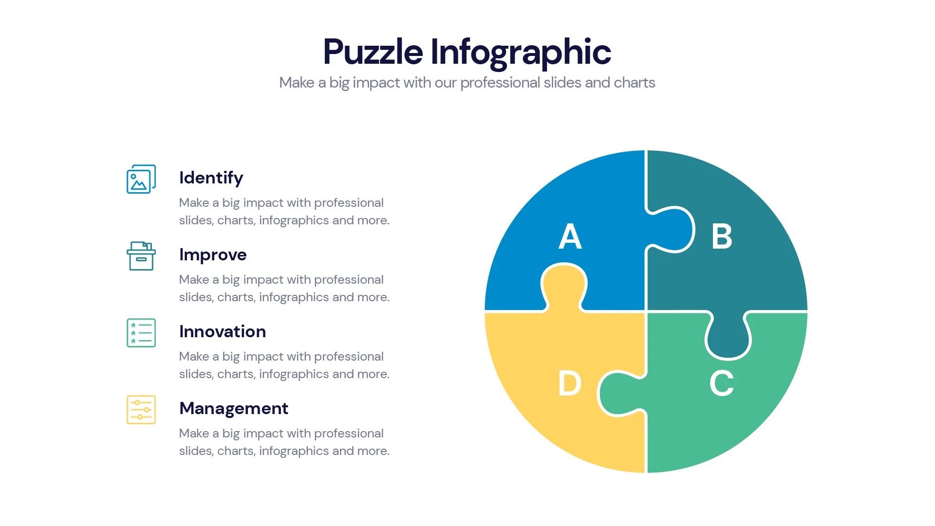 Puzzle Infographic templates