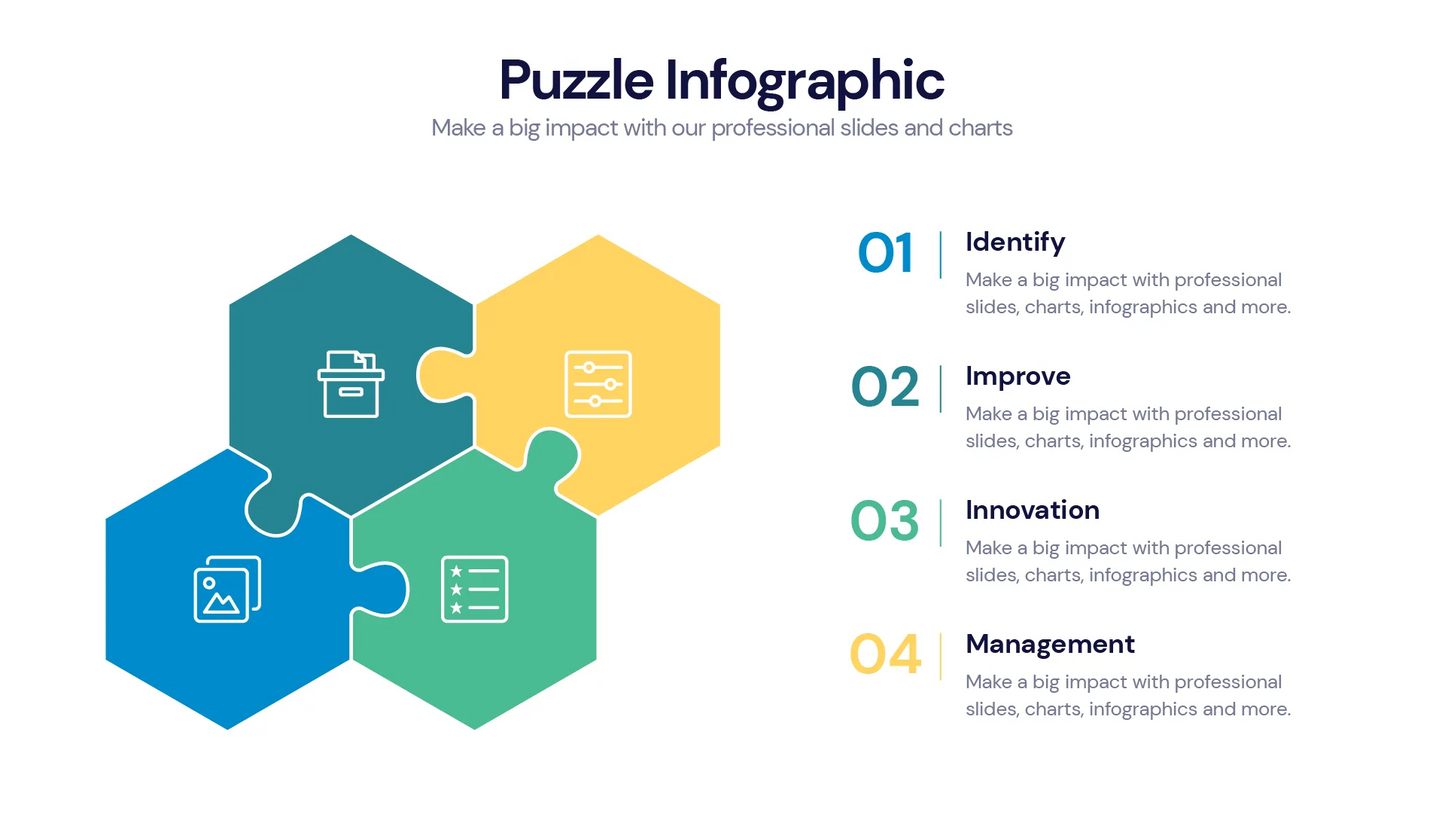 Puzzle Infographic templates