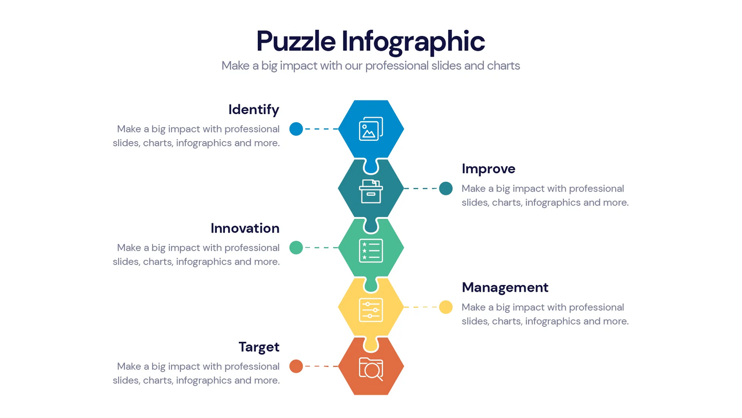 Puzzle Infographic templates