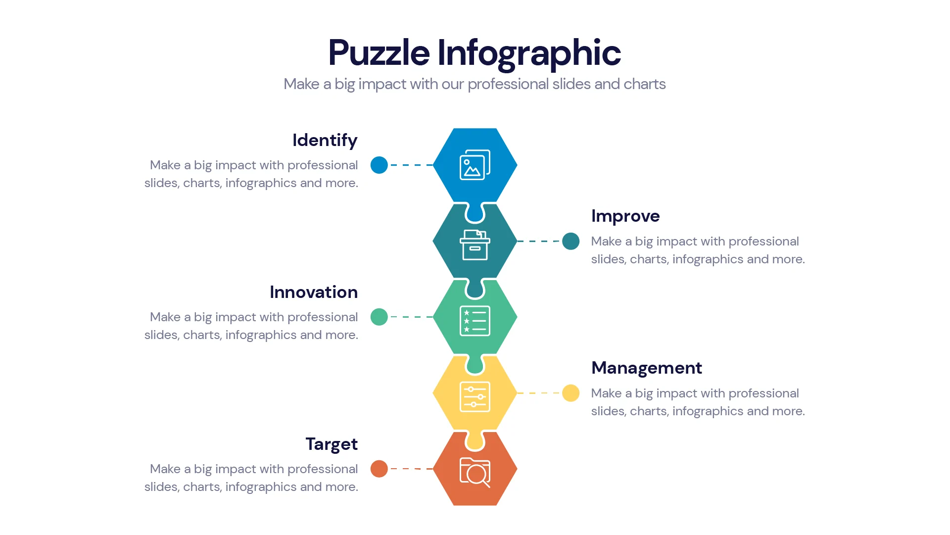 Puzzle Infographic templates